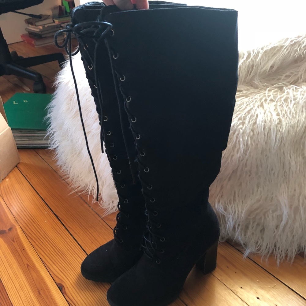 Knee High Black Boots from Forever 21